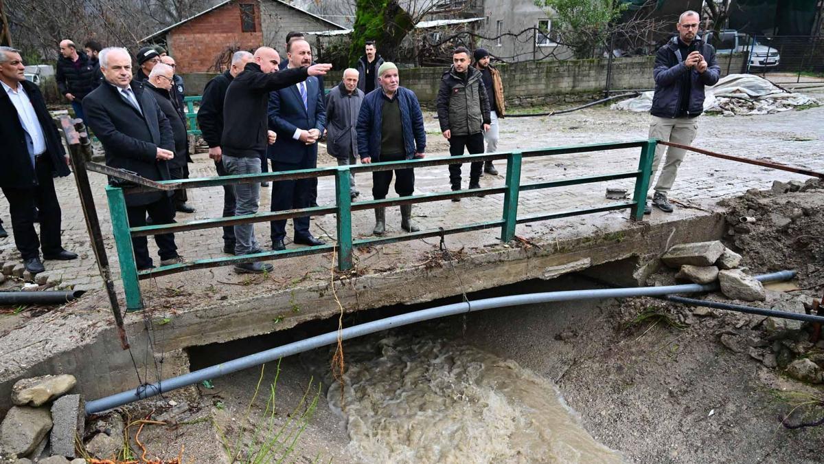 Vali Erin'den Aşağı Gökdere'de inceleme