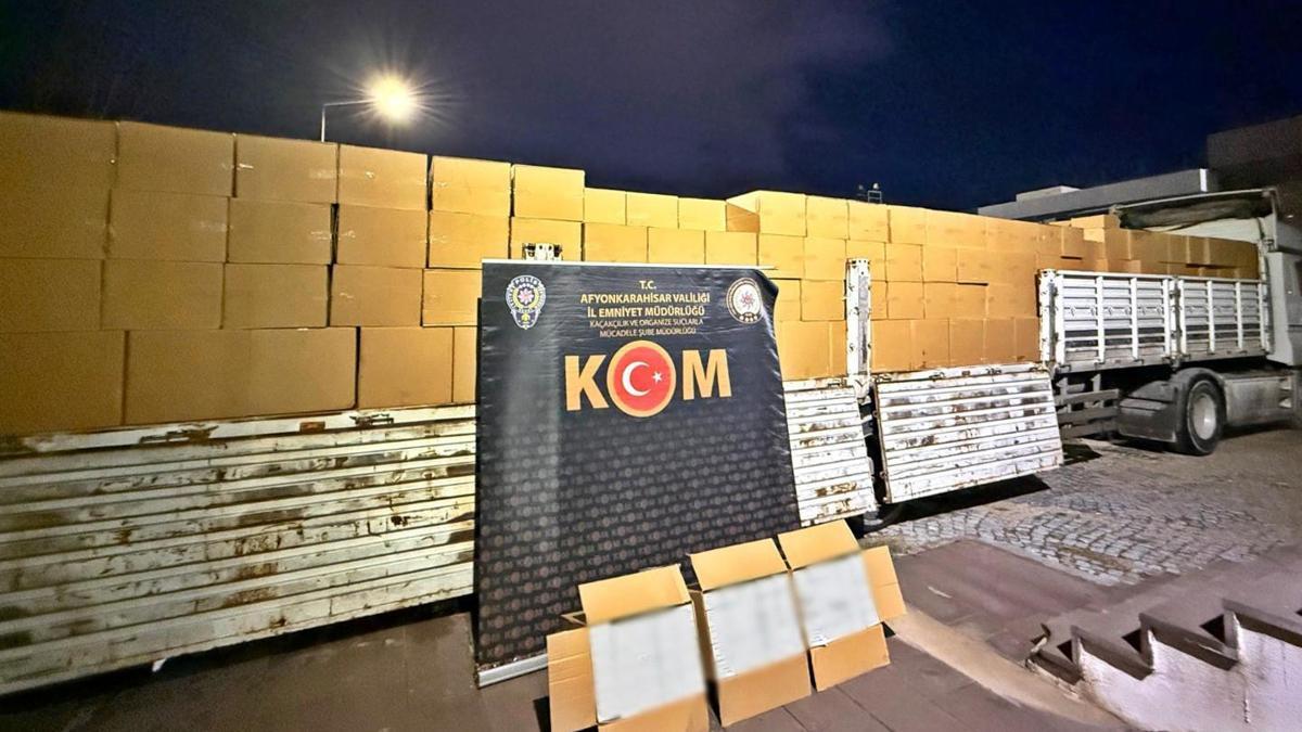 7,2 milyon makaron ele geçirildi