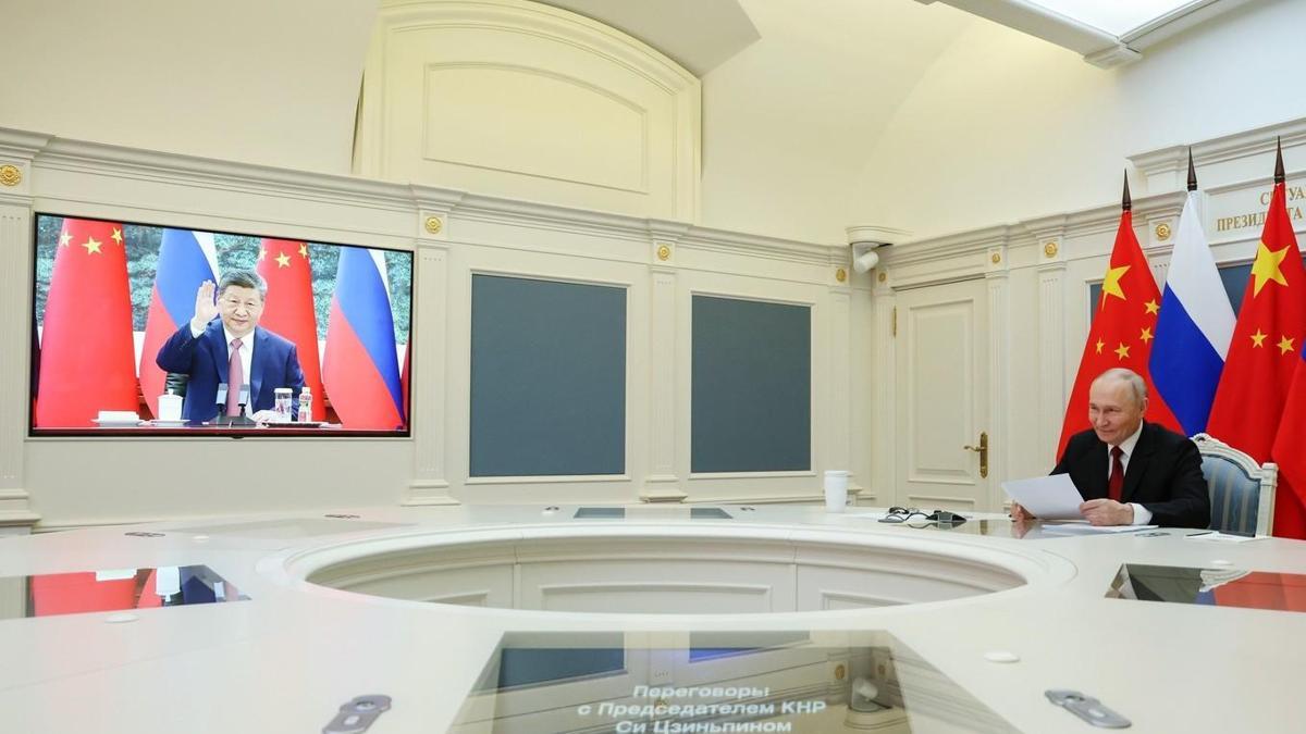 Putin ile Şi'den video konferans görüşmesi
