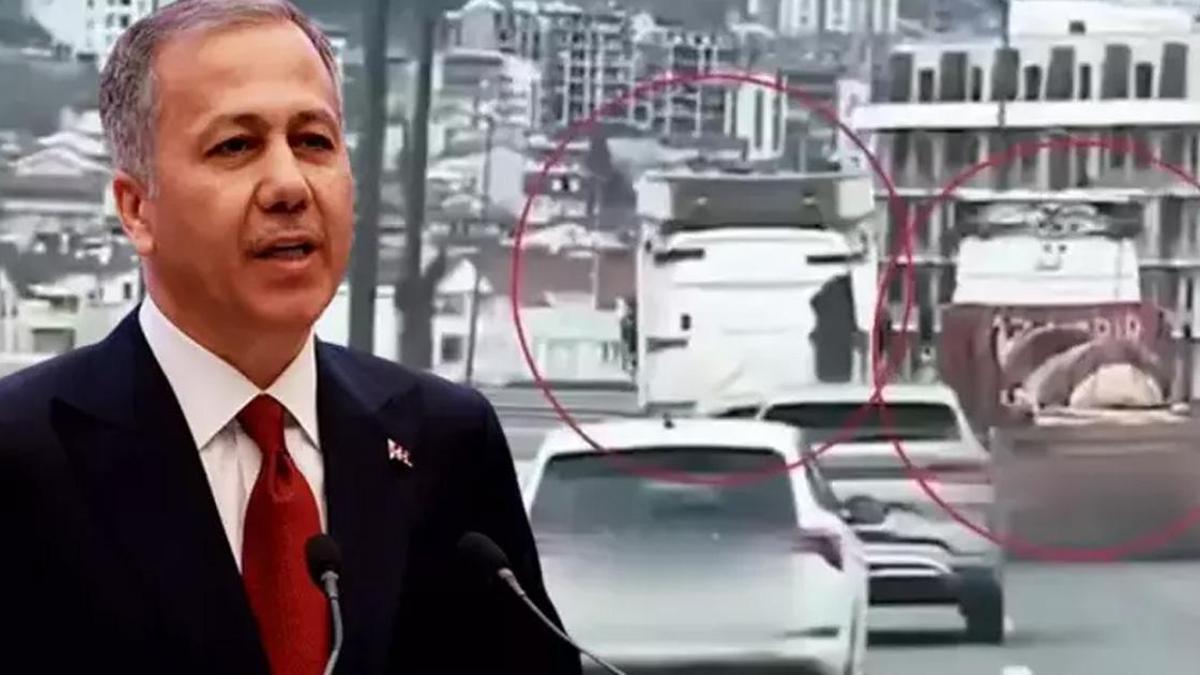 Bakan Yerlikaya, Gereği Yapıldı diyerek duyurdu: Otoyolu kapatan TIR sürücüsüne ceza!