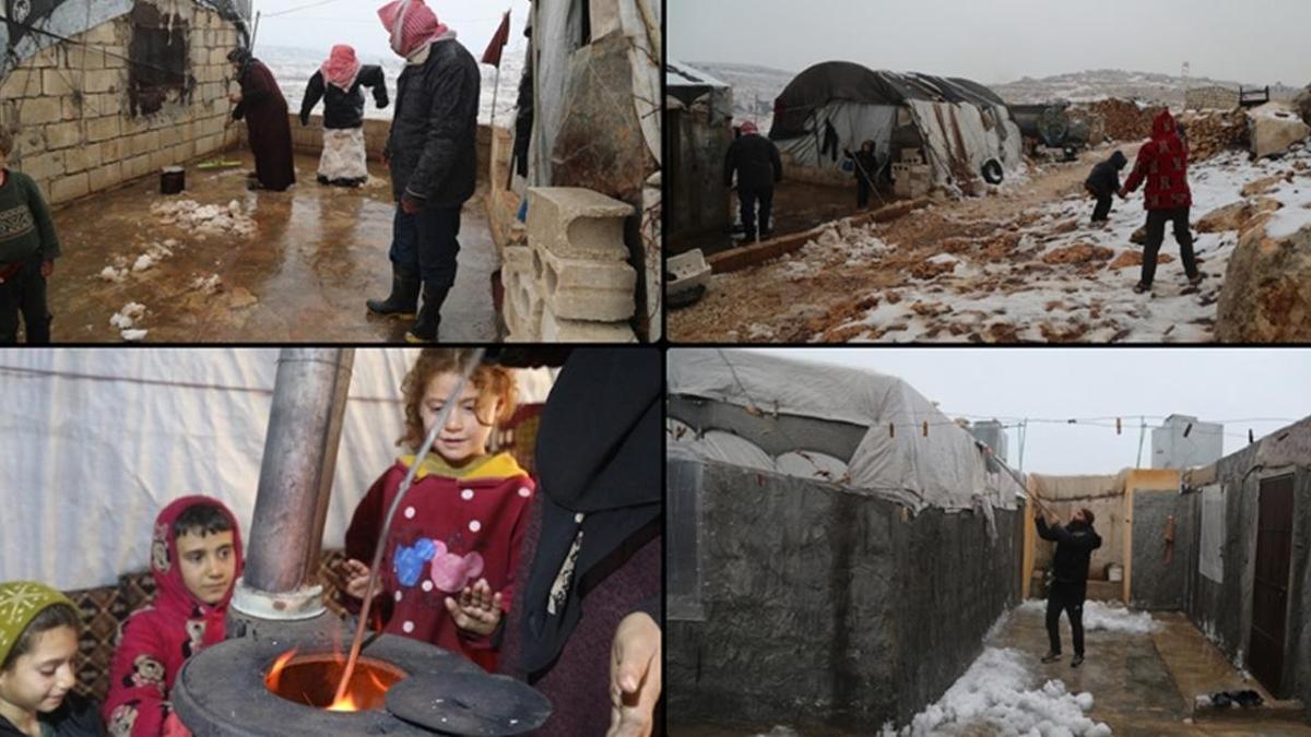 İdlib'i sel vurdu! 10 mülteci kampı sular altında kaldı