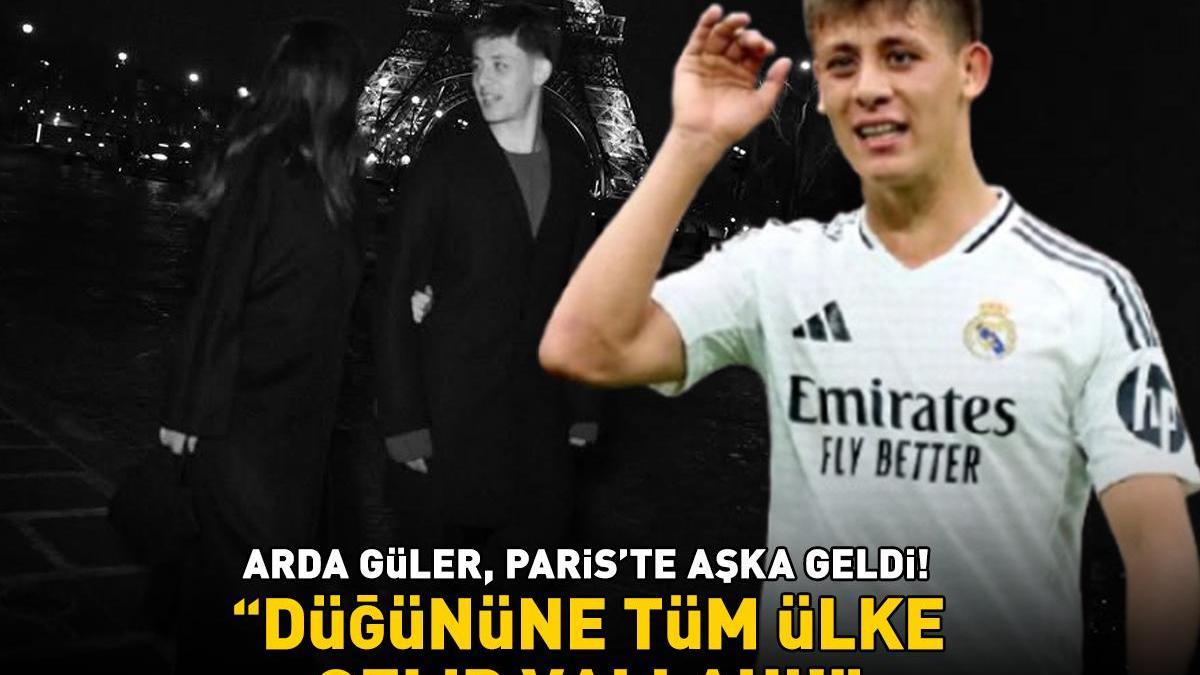 Paris'te romantik pozlar! Real Madrid’in yıldızı Arda Güler ile sevgilisi Duru Nayman aşka geldi! 'Düğününe tüm ülke gelir vallahi!'