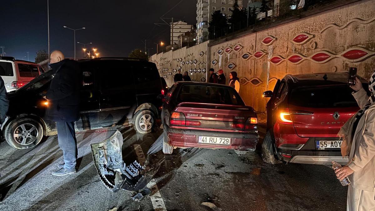 Samsunda 5 aracın karıştığı zincirleme kaza; 1 yaralı