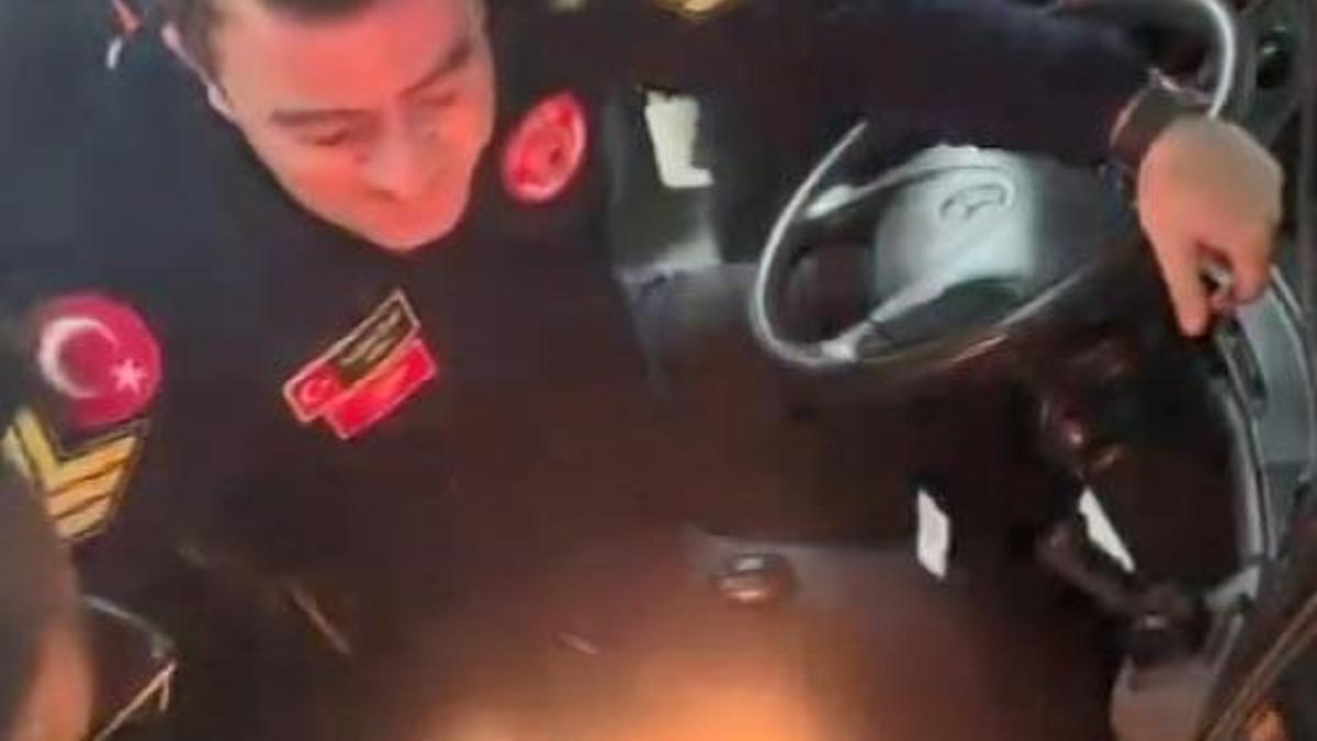 İtfaiyenin baş şoförüne endişelendiren doğum günü kutlaması