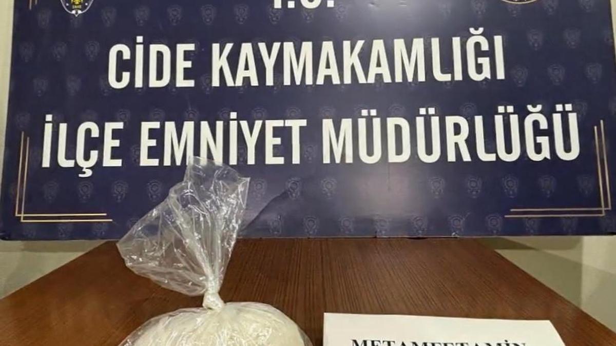 Kastamonu Cide'de 200 gram metamfetamin ele geçirildi