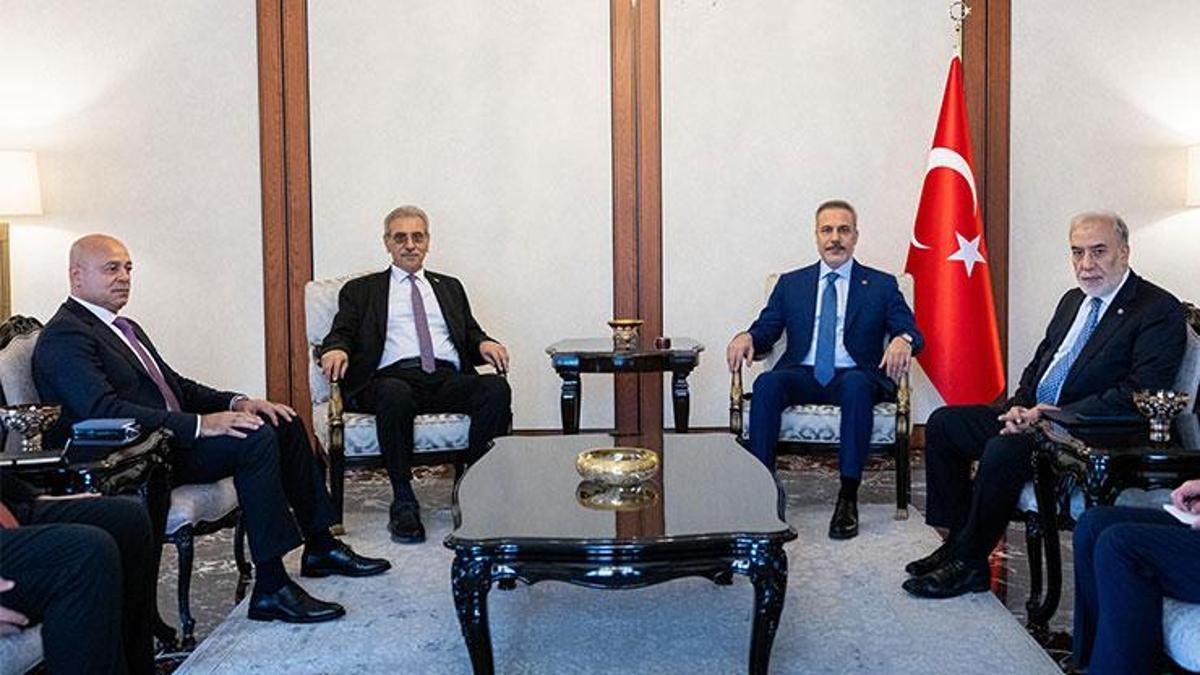 Bakan Fidan, Gazze Yönetimi Ulusal Komitesi Başkanı Şaat'ı kabul etti