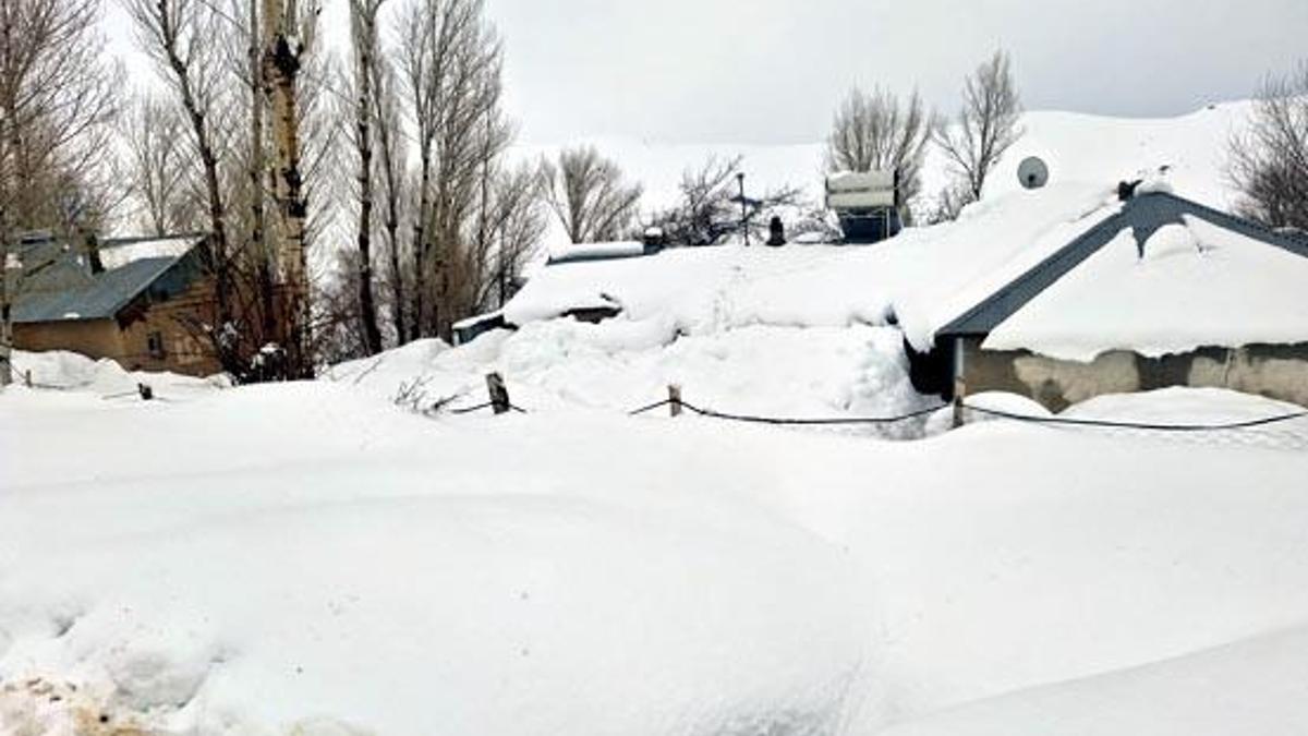 Vanda 76 yerleşim yerinin yolu kapandı; kırsal mahallede evler kara gömüldü