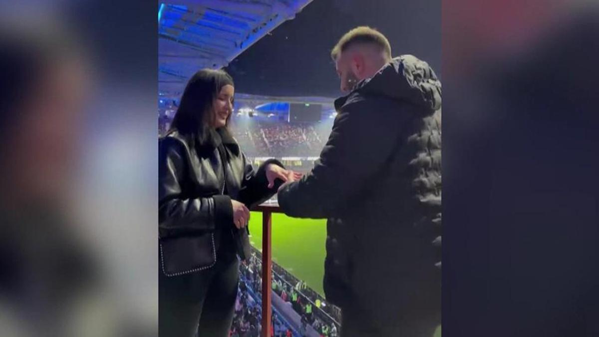 Derbide evlilik teklifi