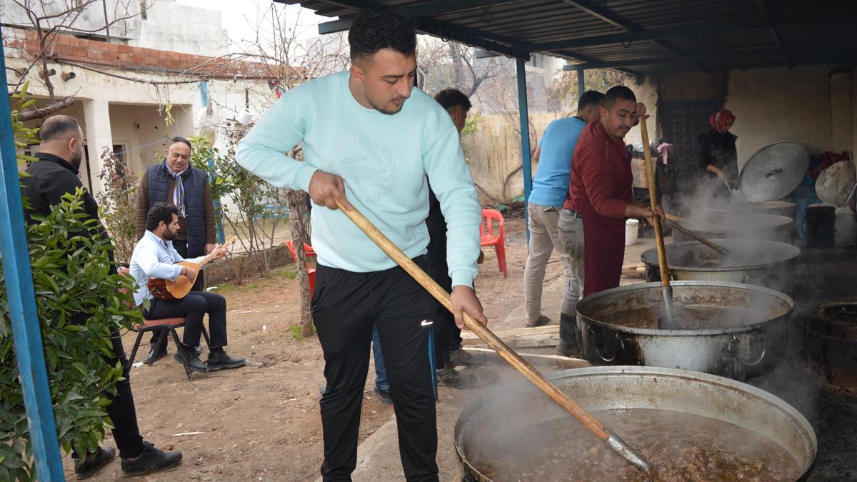 Mardin'de 'ramazan kavurması' kazanları, iftar ve sahur için kaynadı