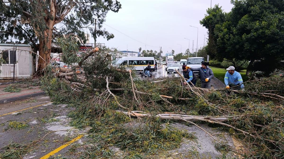Mersinde ekipler olumsuzlukları gideriyor