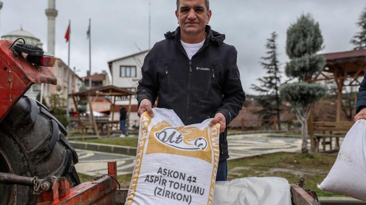 Bursada üreticiye fidan ve tohum desteği