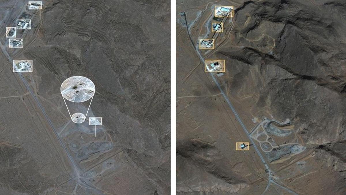 Uygu görüntülerinde ortaya çıktı: İran'ın en gizli nükleer tesisi...