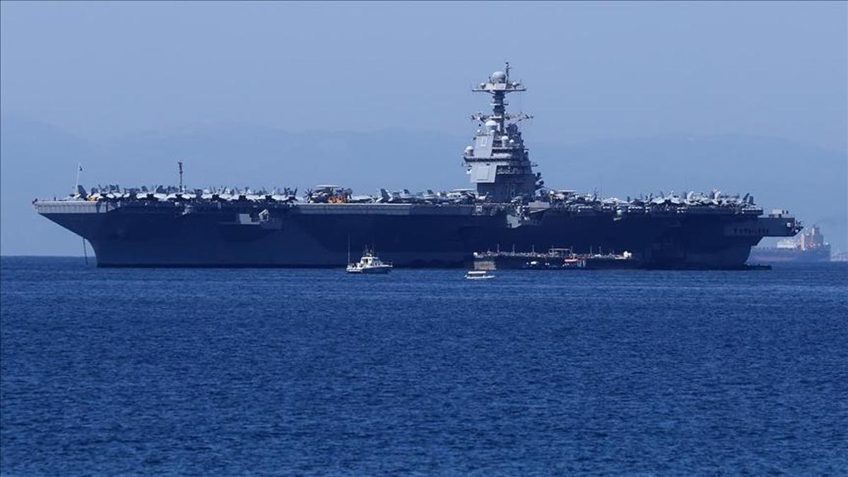 Dünyanın en büyük nükleer gemisi İran'a yaklaşıyor