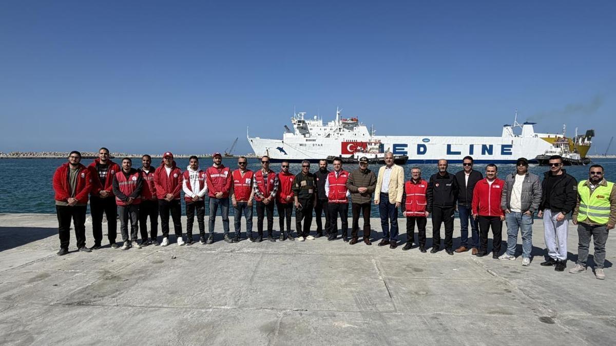 Türkiye'nin Gazze için hazırladığı 21. İyilik Gemisi Mısır'a ulaştı