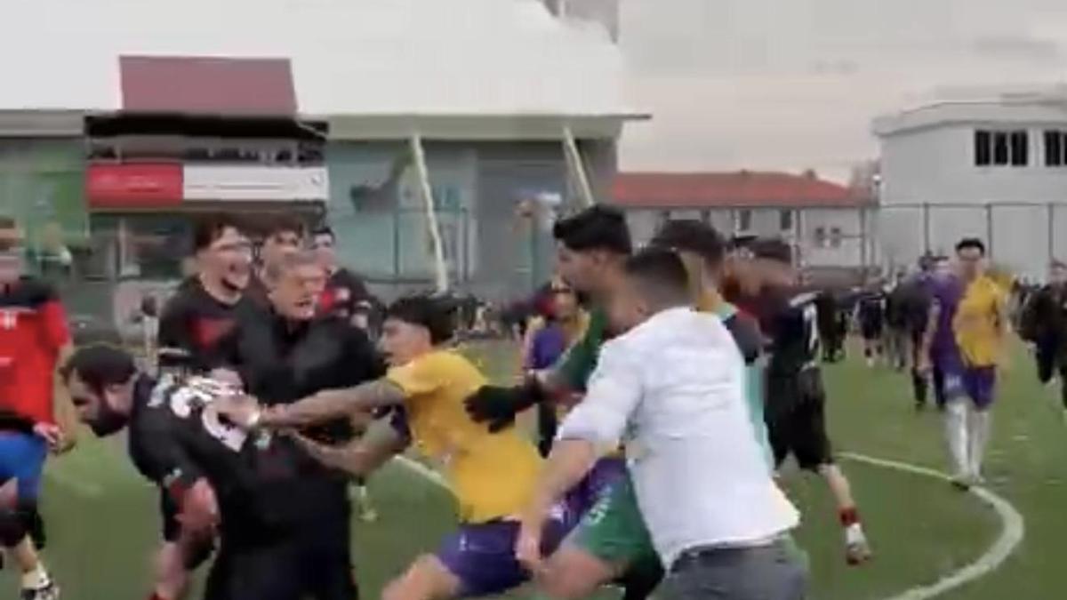 Amatör maçta kavga: 1 yaralı