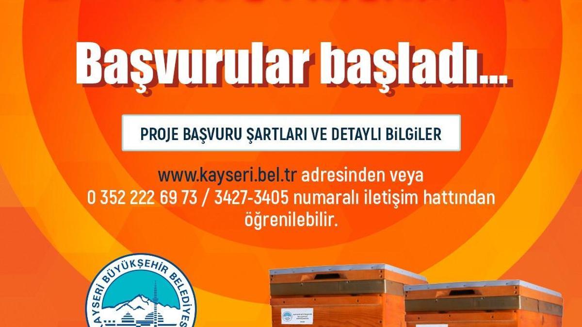 Kayseride Arılar Çoğalsın, Bereket Katlansın projesine başvurular başladı