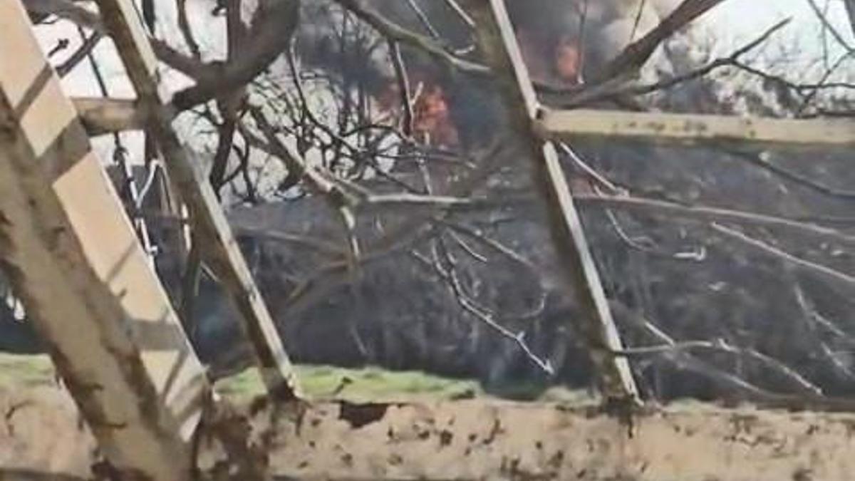 Betonarme evde yangın; 1 yaralı