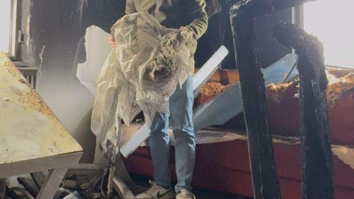 Çorum'da yangın; 1 daire kullanılamaz hale geldi