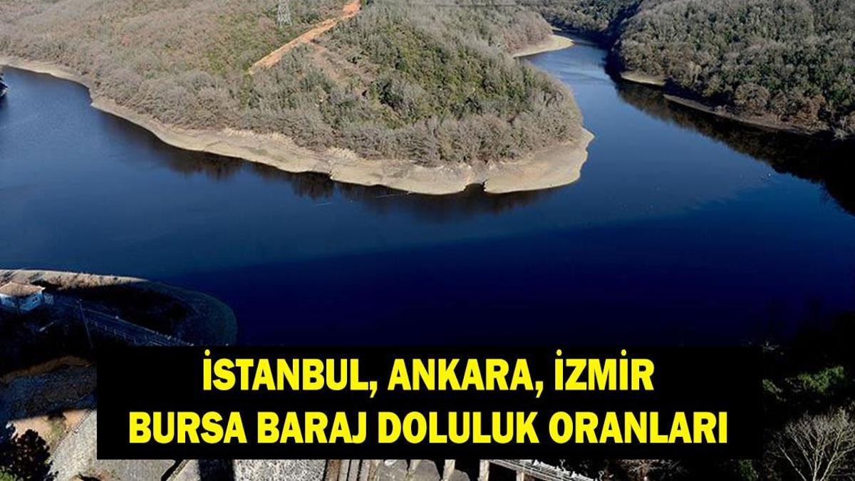 BARAJ DOLULUK ORANLARI 24 ŞUBAT: İstanbul, Ankara, Bursa, İzmir baraj doluluk oranı yüzde kaç oldu? Tahtalı, Ömerli, Nilüfer Barajlarında son durum...