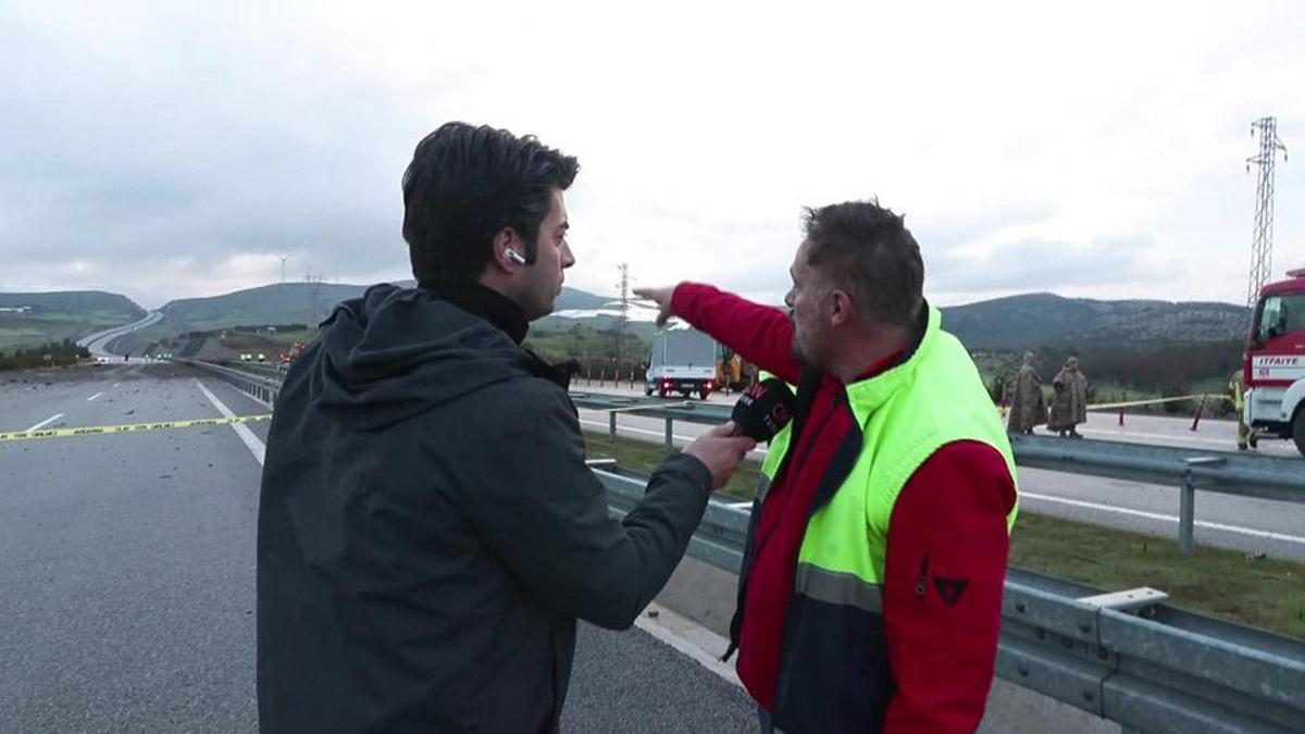 Balıkesir'deki F-16 kazasının görgü tanığı o anları CNN TÜRK'e anlattı: Bir anda alev topuna dönüştü