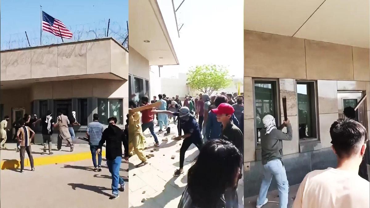 Pakistan halkı ABD konsolosluğunu bastı