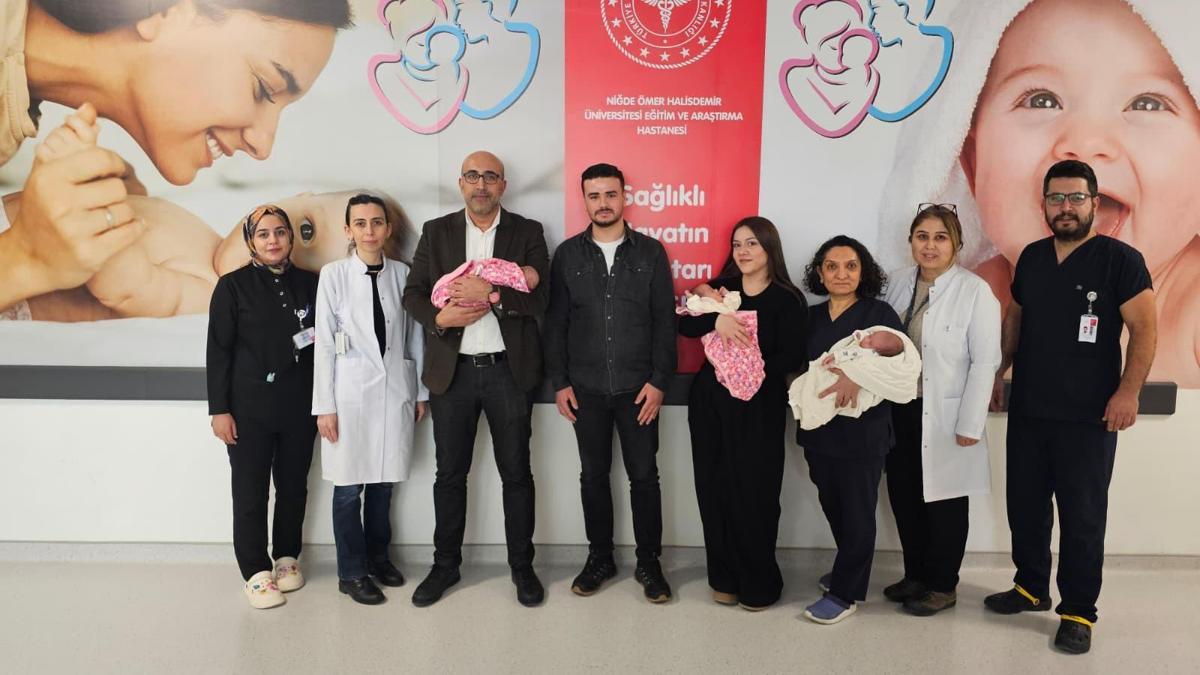 Niğde'de 31 haftalık üçüzler hayata tutundu