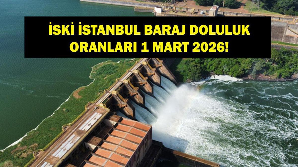 BARAJ DOLULUK ORANLARI 1 MART: İstanbul Baraj Doluluk Oranları Yüzde Kaç? İSKİ Açıkladı!
