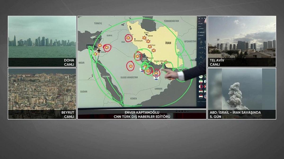 Orta Doğu'da füzeler konuşuyor! Kritik noktalar neresi? Uzman isim harita üzerinde değerlendirdi