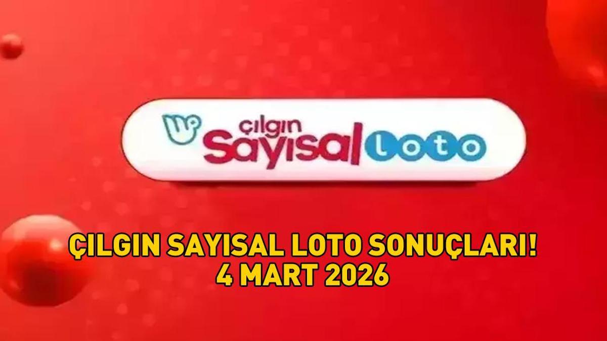 ÇILGIN SAYISAL LOTO SONUÇLARI 4 MART 2026 | Çılgın Sayısal Loto sonuçları açıklandı mı, ne zaman açıklanır? 721,5 milyon TL büyük ikramiye