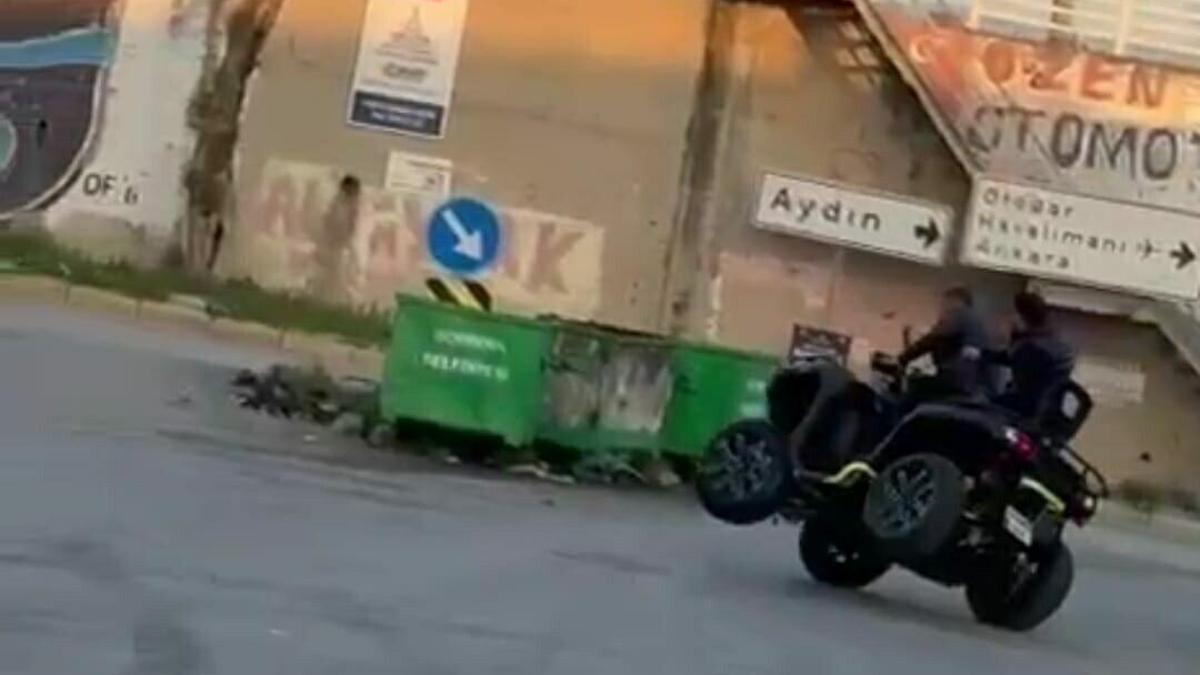 İzmirde ATV ile drift atan sürücüye 146 bin lira ceza
