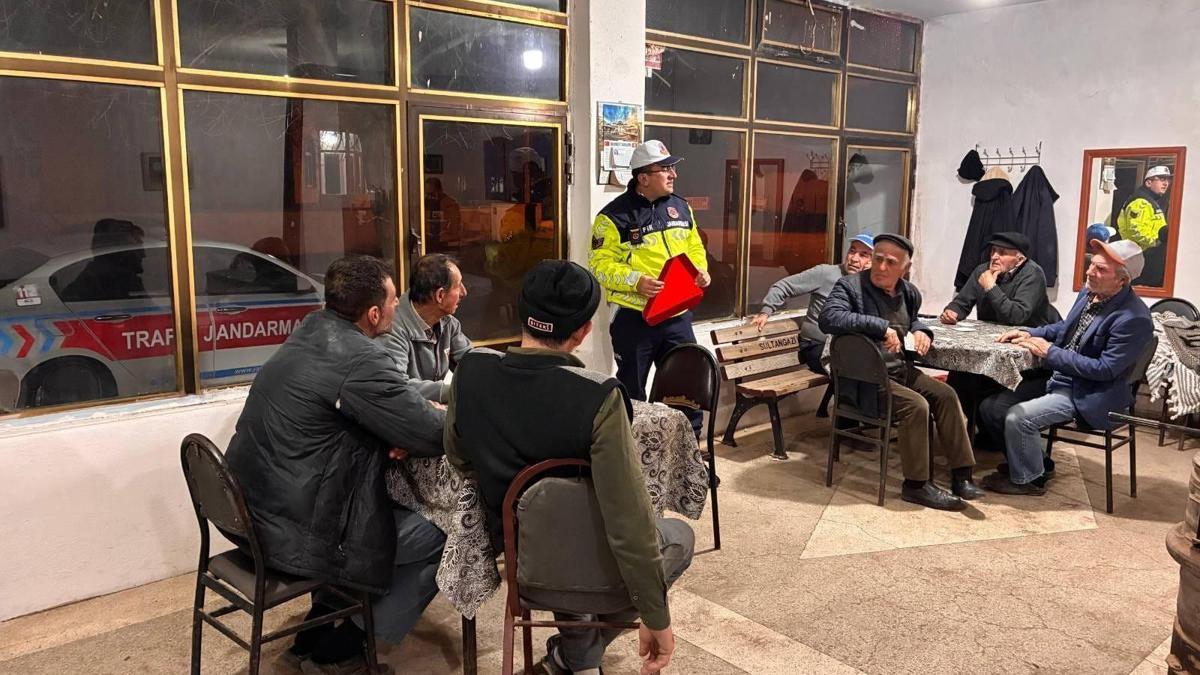 Edirnede jandarmadan sürücülere trafik eğitimi