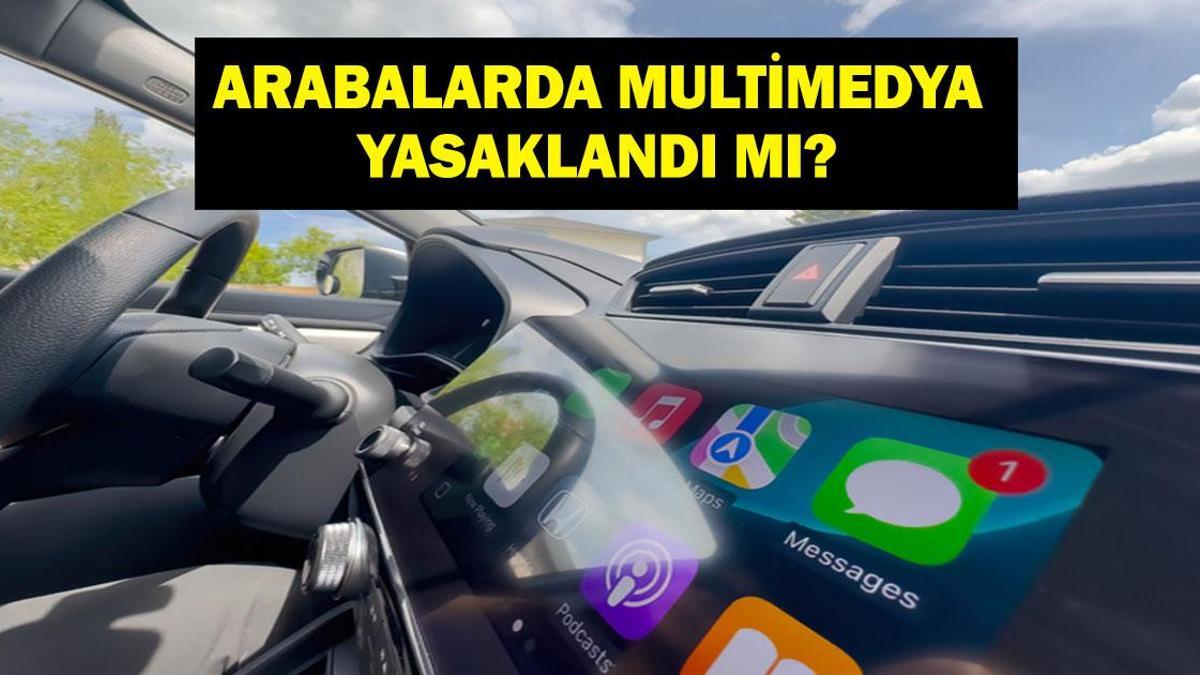 ARABADA MULTİMEDYA YASAK MI 2026? CarPlay ve Android Auto Ne Olacak? Double Teyp Kullanmak Yasak mı? Arabada Ekran Kullanımı Değişti