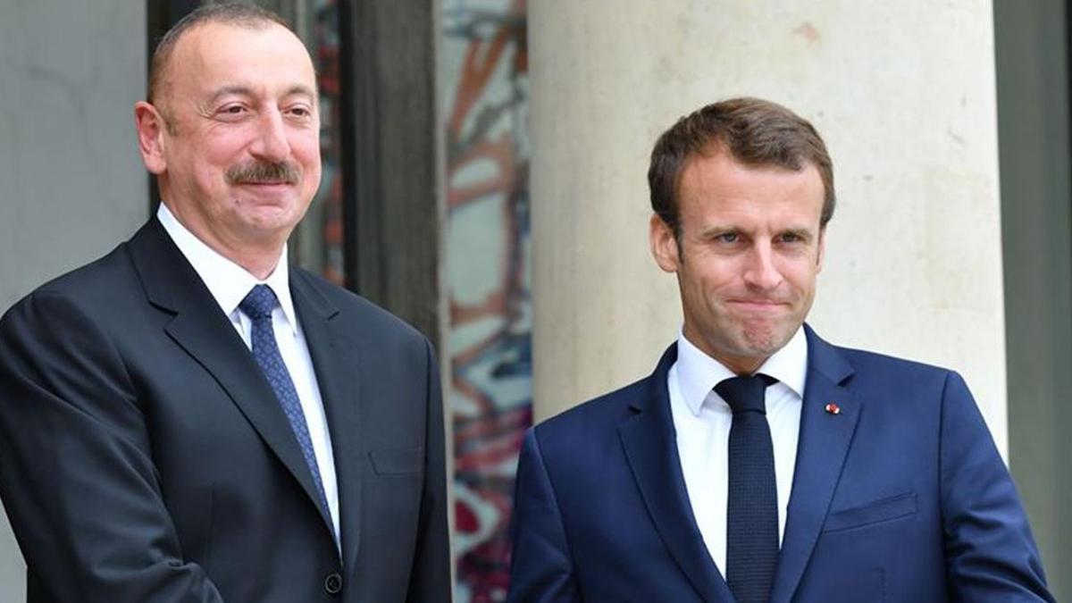 Aliyev ve Macron, İran'ın Nahçıvan'a İHA saldırısını görüştü