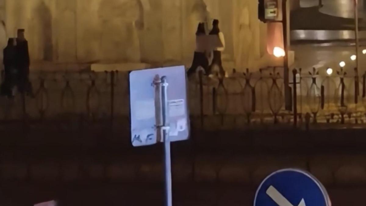 İstanbul - Tophane Çeşmesi'ne ateş yakarak zarar veren şüpheli kamerada: Tarihi eser olduğunu bilmiyordum