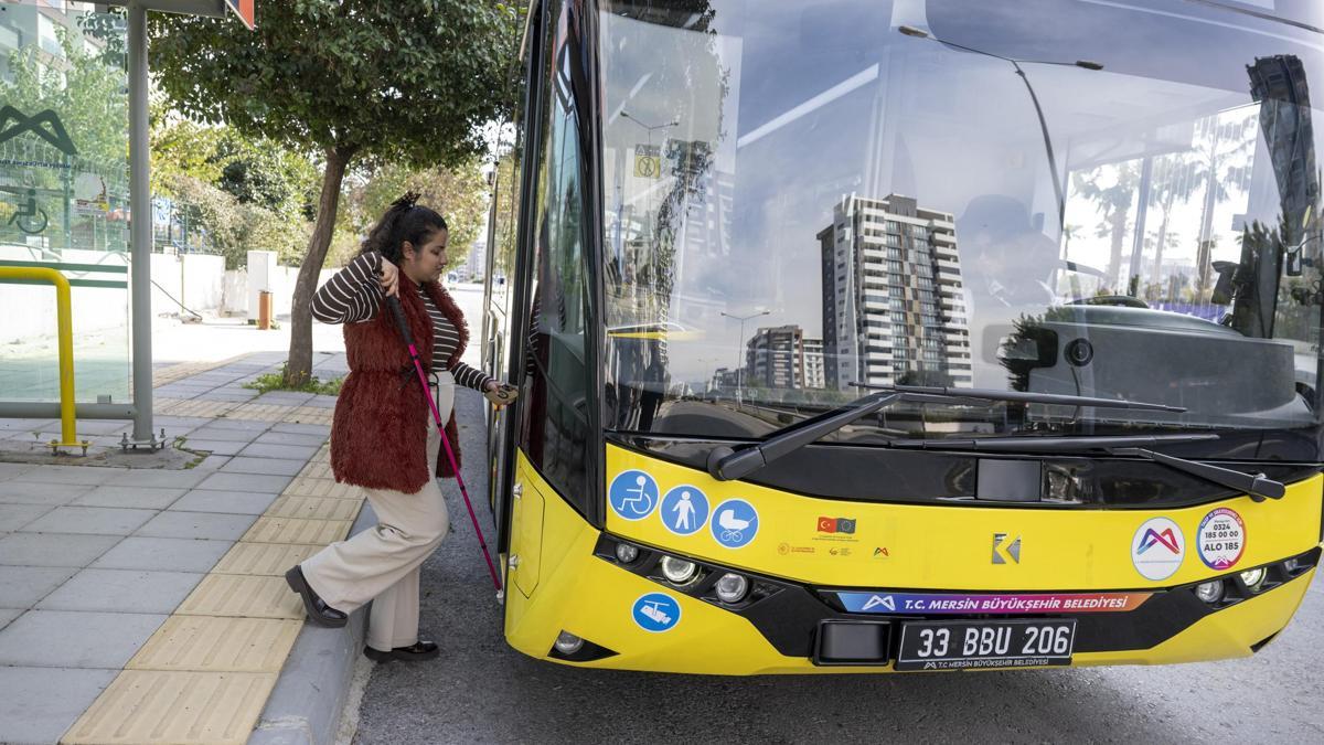 Mersinde özel gereksinimli bireylere engelsiz ulaşım teknolojisi
