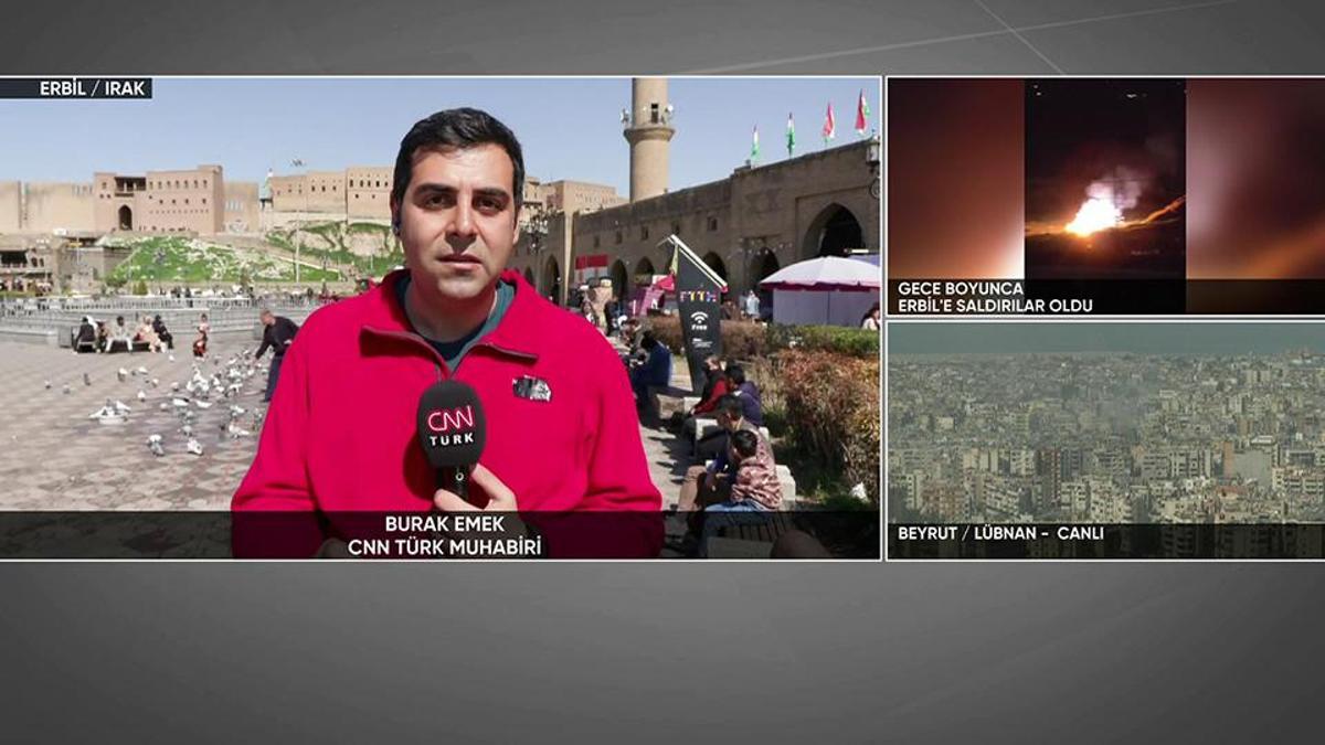 Erbil'den canlı: Bölgede ne oluyor? ABD Konsolosluğu yakınına 3 drone daha düştü