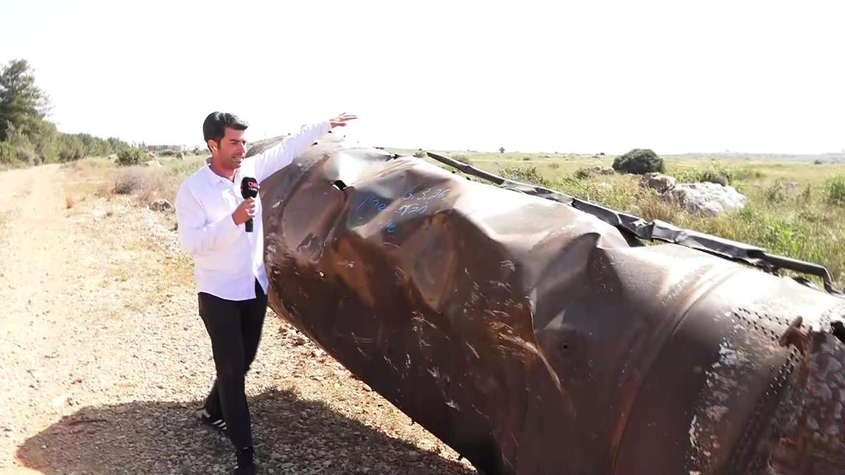 CNN TÜRK görüntüledi: İşte Tel Aviv'e düşen İran füzesi