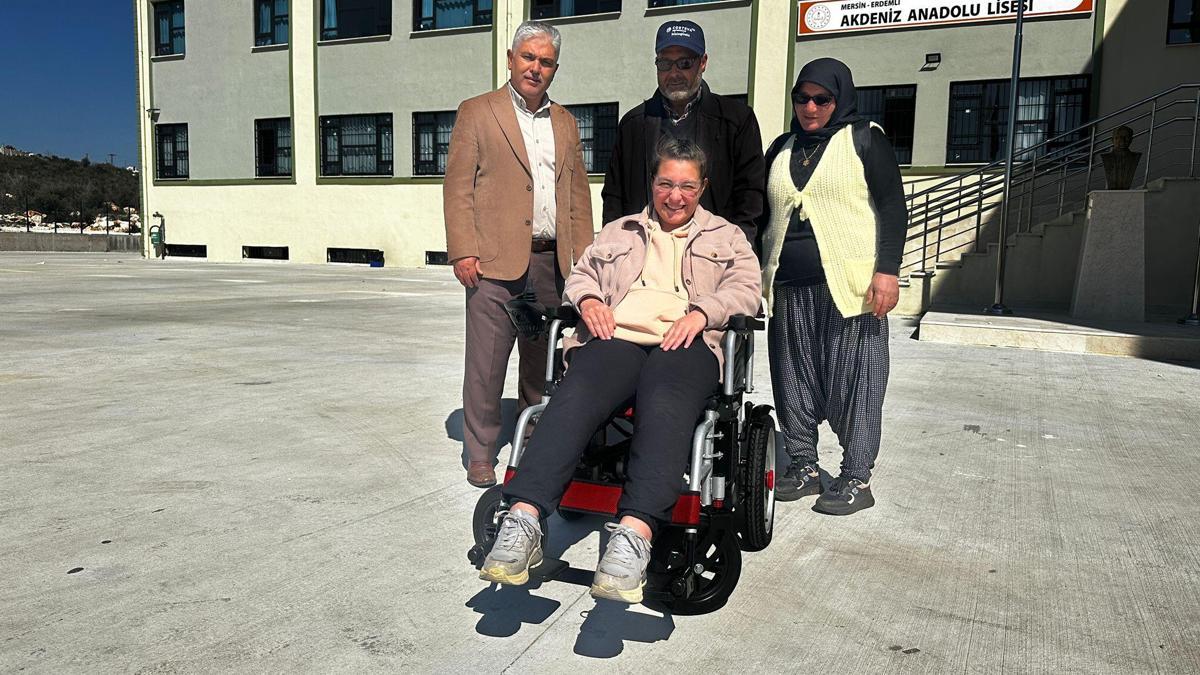 Hayalini kurduğu akülü tekerlekli sandalyeye kavuştu