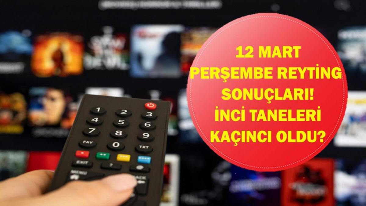 12 MART REYTİNG SONUÇLARI| Reyting Birincisi Kim Oldu? İnci Taneleri, Kim Milyoner Olmak İster?, Halef, Veliaht, Sevdiğim Sensin, Samsunspor – Rayo Vallecano, Survivor 12 Mart Reyting Sonucu