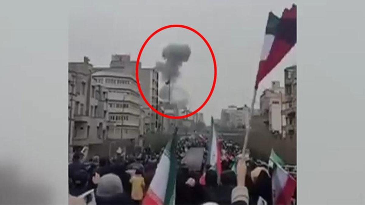 Son dakika... İran'da miting alanındaki saldırıdan ilk görüntüler...