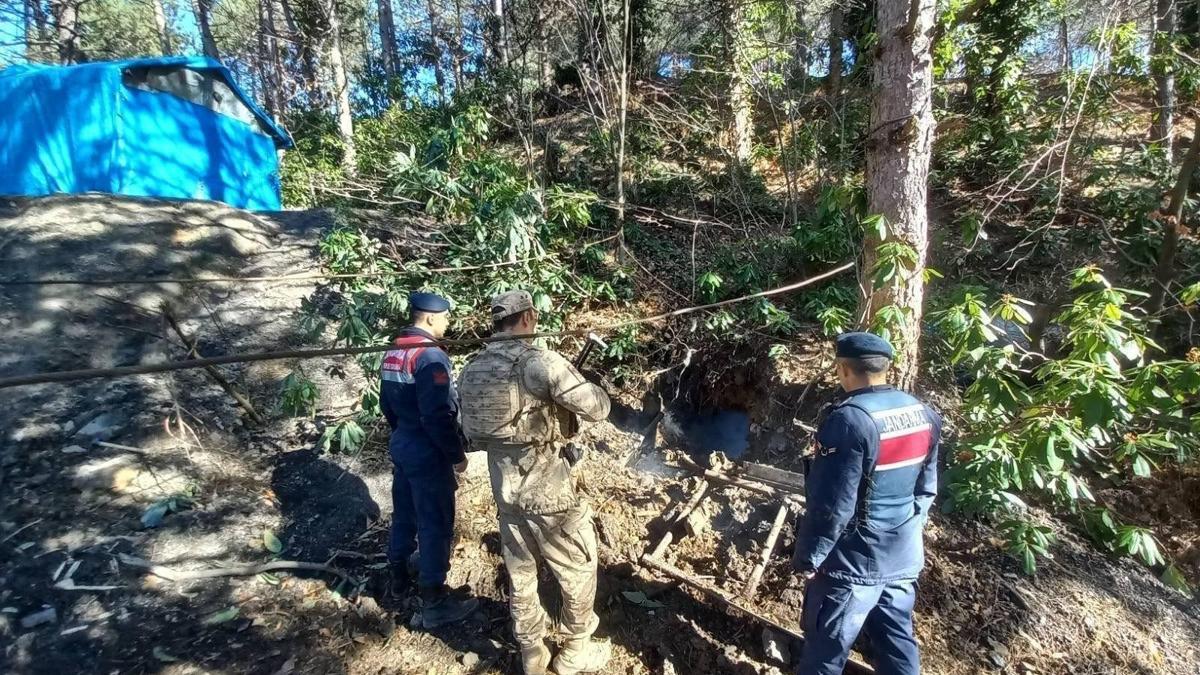 Zonguldakta 6 kaçak ocak imha edildi