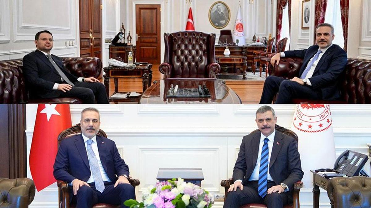 Dışişleri Bakanı Hakan Fidan, İçişleri ve Adalet bakanlarını ziyaret etti
