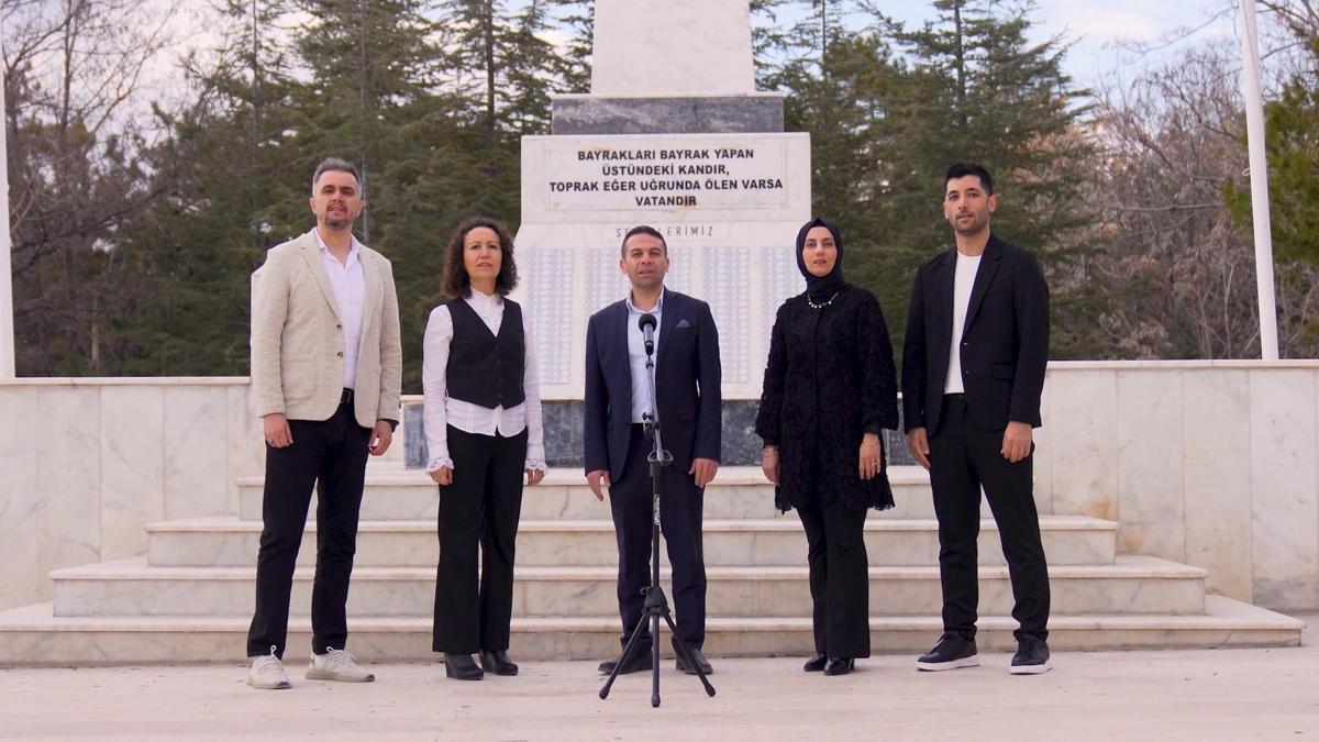 Aksaraydaki öğretmenlerden 'Geçilmedi Çanakkale' klibi