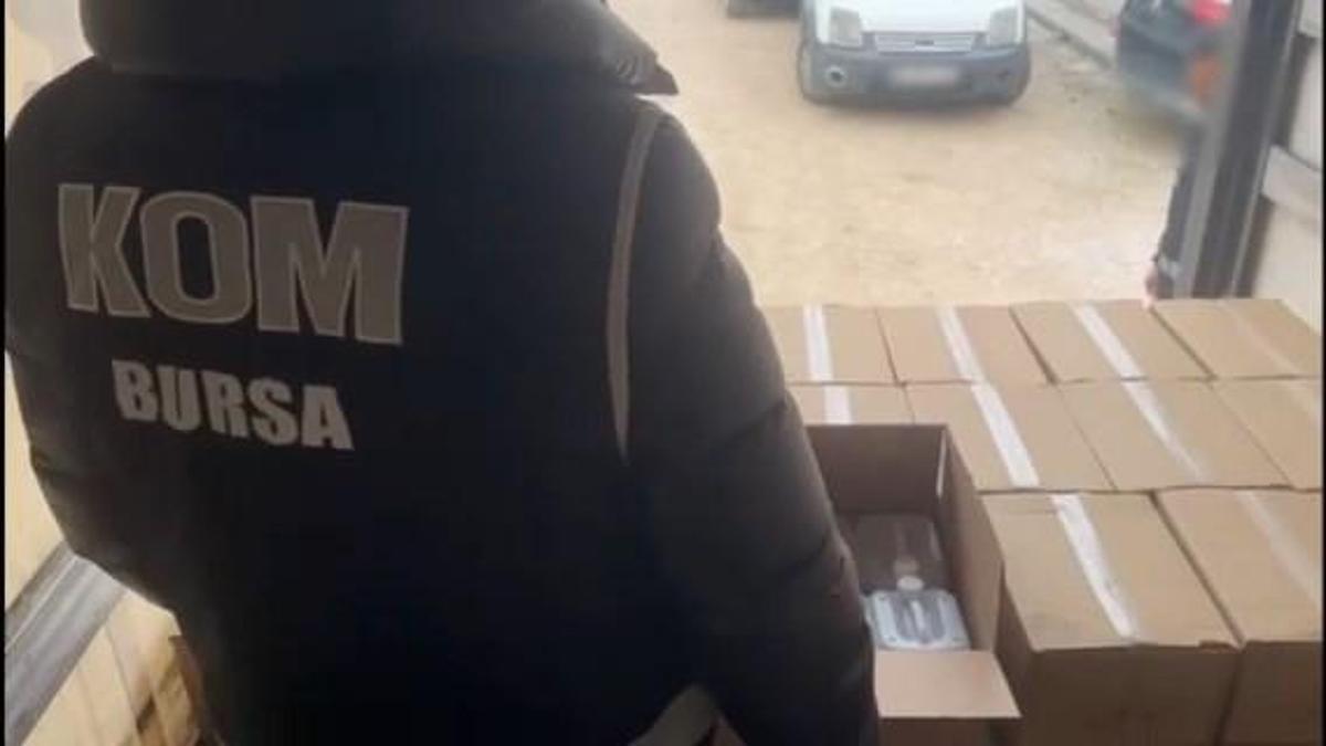 Bursa'da sahte alkol üretenlere operasyonda 4 tutuklama