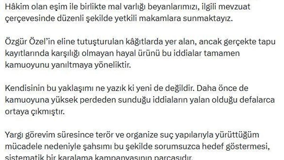 Bakan Gürlek: Bu iftiralar karşısında gerekli yasal süreçleri başlatıyorum