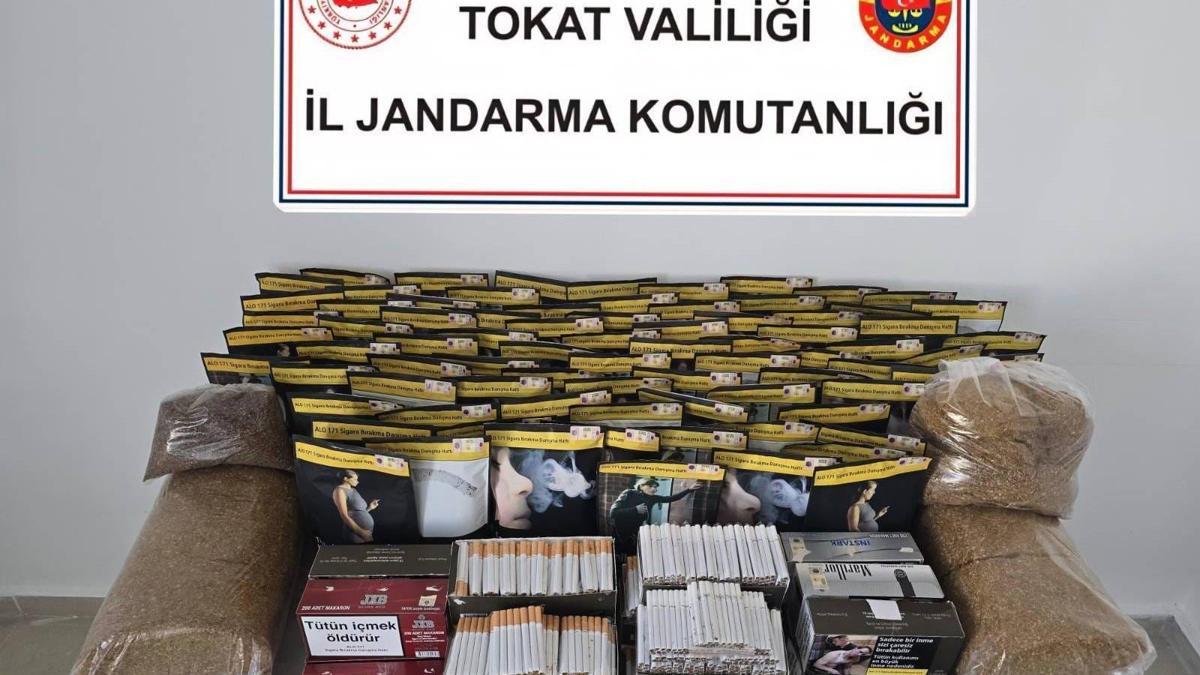 Tokat'ta kaçak tütün operasyonu: 2 gözaltı