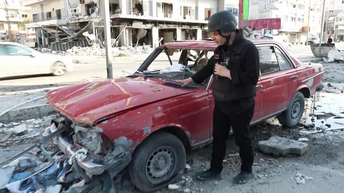 CNN TÜRK görüntüledi: İşte İsrail'in vurduğu Lübnan'ın güneyi