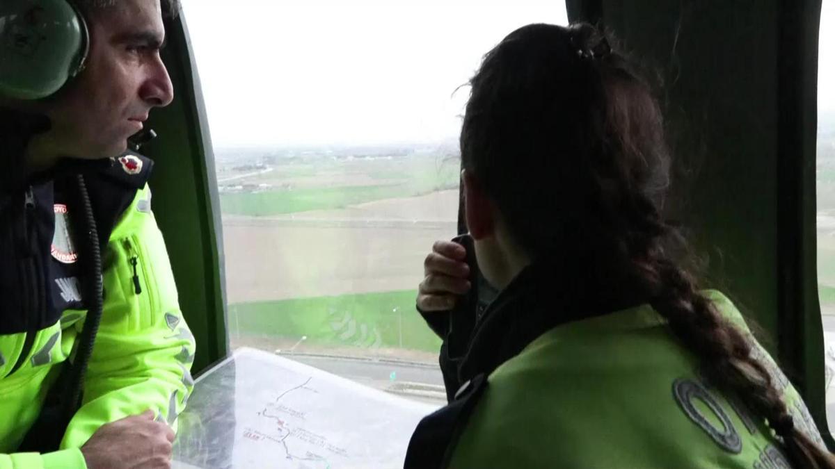 CNN TÜRK trafik denetim helikopterinde