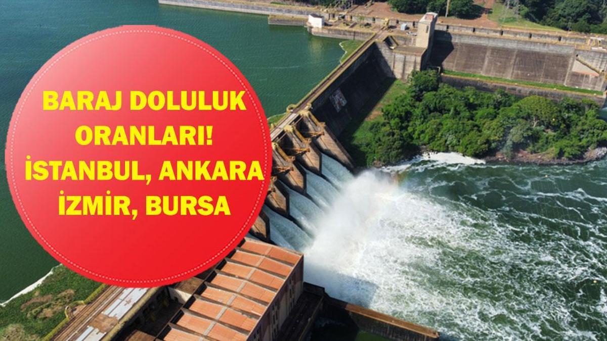 BARAJ DOLULUK ORANLARI 24 MART: İstanbul, Ankara, İzmir, Bursa Baraj Doluluk Oranları Yüzde Kaç?