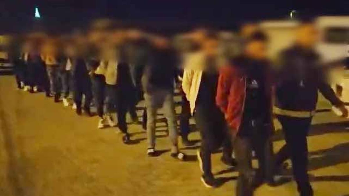 Konya'da, 10 kaçak göçmen yakalandı